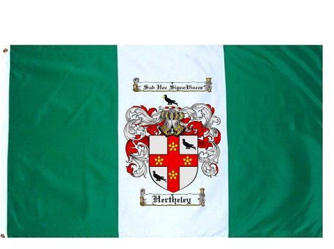 Hertheley family crest coat of arms flag