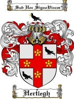 Hertlegh coat of arms family crest download