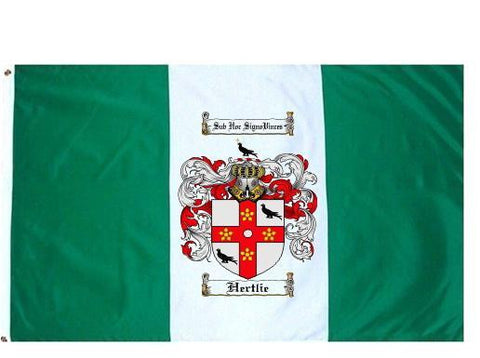 Hertlie family crest coat of arms flag