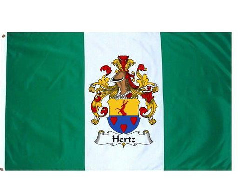 Hertz family crest coat of arms flag