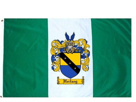 Hertzog family crest coat of arms flag