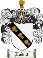 Heskitt coat of arms family crest download