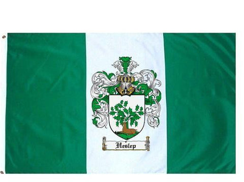 Heslep family crest coat of arms flag