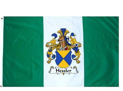 Hessler family crest coat of arms flag