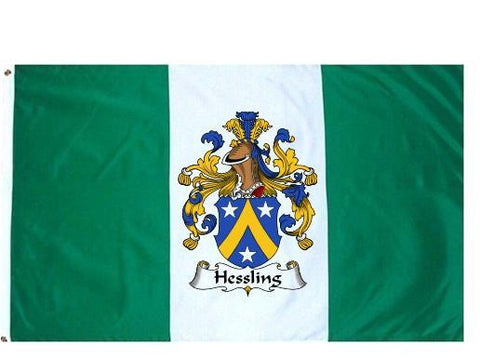 Hessling family crest coat of arms flag