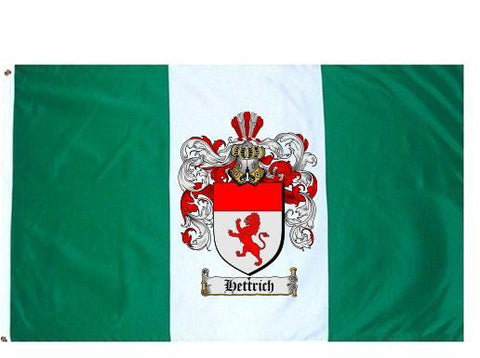 Hettrich family crest coat of arms flag