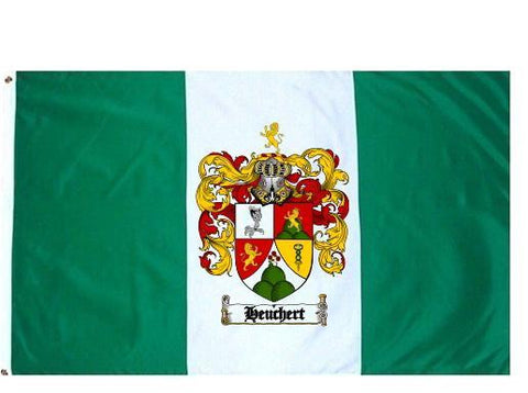 Heuchert family crest coat of arms flag