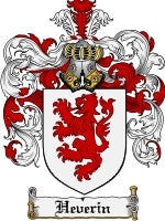 Heverin coat of arms family crest download