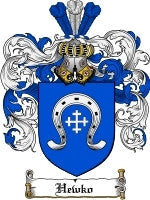 Hewko coat of arms family crest download