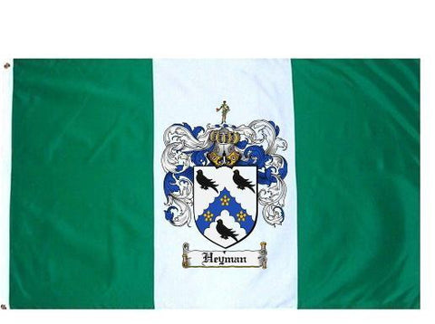 Heyman family crest coat of arms flag