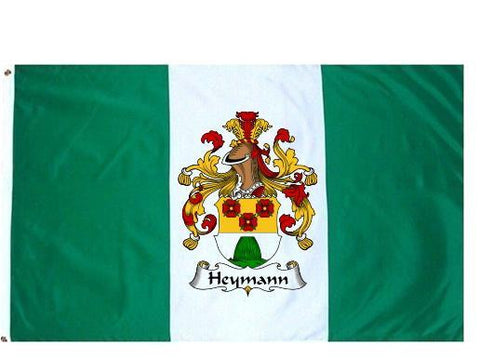 Heymann family crest coat of arms flag