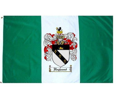Heywood family crest coat of arms flag