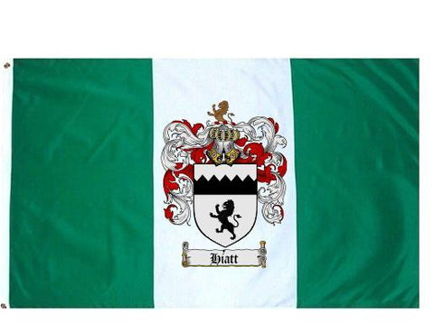 Hiatt family crest coat of arms flag