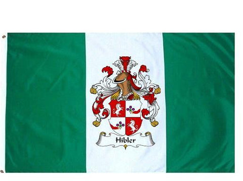 Hibler family crest coat of arms flag