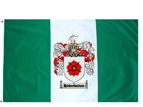Hickenbottom family crest coat of arms flag