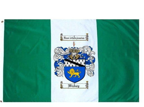 Hickey family crest coat of arms flag