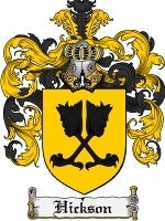 Hickson coat of arms family crest download