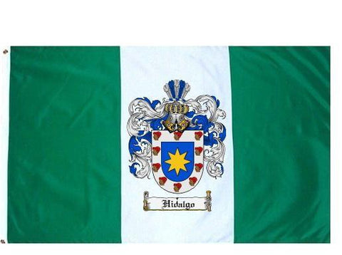 Hidalgo family crest coat of arms flag