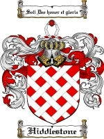 Hiddlestone coat of arms family crest download