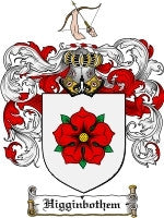 Higginbothem coat of arms family crest download