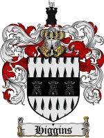 Higgins coat of arms family crest download