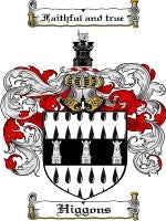 Higgons coat of arms family crest download