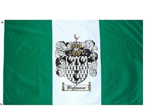 Highmour family crest coat of arms flag