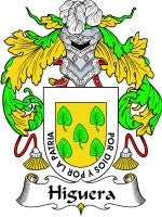 Higuera coat of arms family crest download