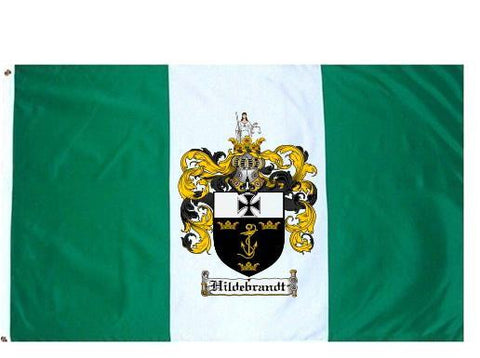 Hildebrandt family crest coat of arms flag