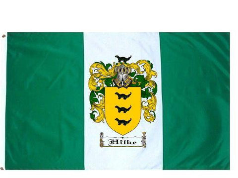 Hilke family crest coat of arms flag