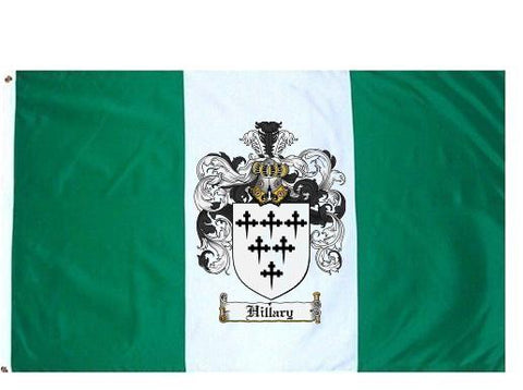 Hillary family crest coat of arms flag