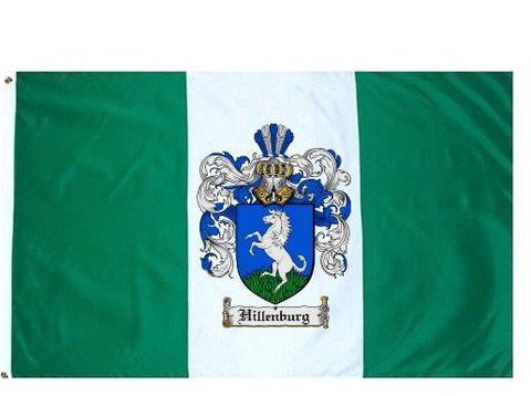 Hillenburg family crest coat of arms flag