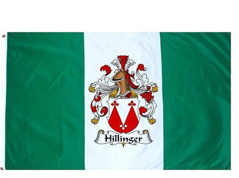 Hillinger family crest coat of arms flag