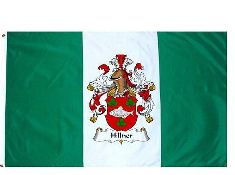 Hillner family crest coat of arms flag