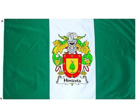 Hinista family crest coat of arms flag