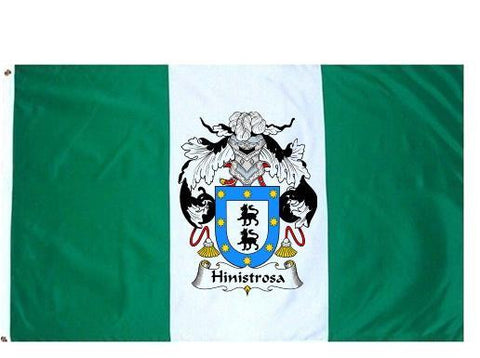Hinistrosa family crest coat of arms flag