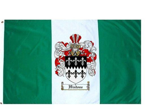 Hintone family crest coat of arms flag