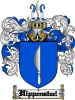 Hippensteel coat of arms family crest download