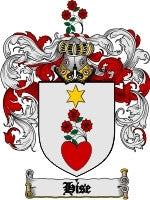 Hise coat of arms family crest download