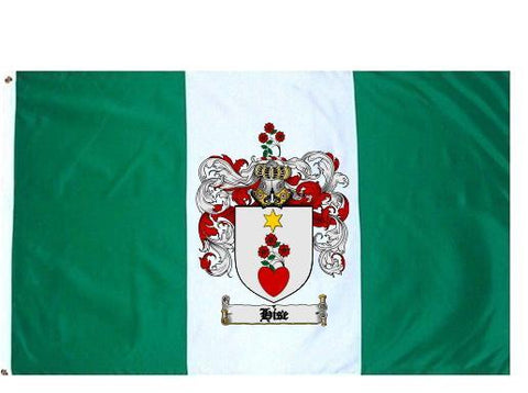 Hise family crest coat of arms flag