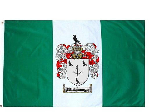 Hitchmough family crest coat of arms flag