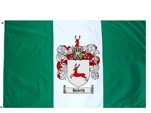 Hjorth Coat of Arms Flag / Family Crest Flag – Family Crests