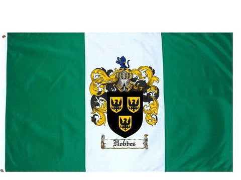 Hobbes family crest coat of arms flag