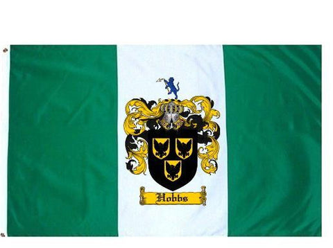 Hobbs family crest coat of arms flag