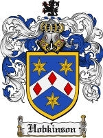 Hobkinson coat of arms family crest download