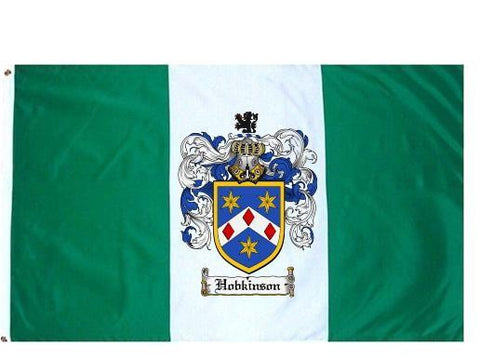 Hobkinson family crest coat of arms flag