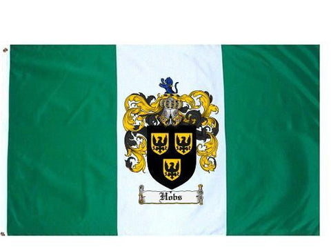Hobs family crest coat of arms flag