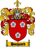 Hocquard coat of arms family crest download