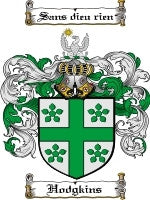 Hodgkins coat of arms family crest download