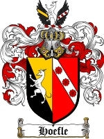 Hoefle coat of arms family crest download